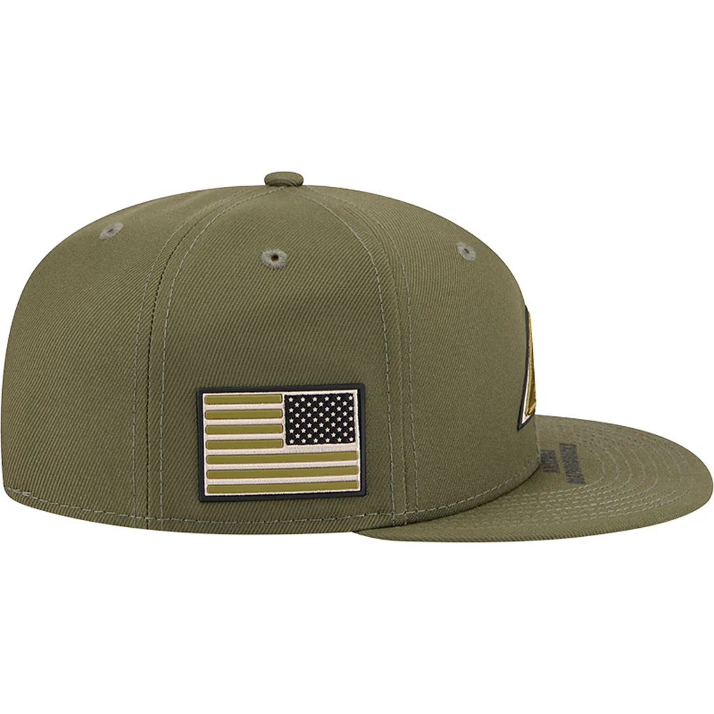 MLB Arizona Diamondbacks New Era 2026 Armed Forces Day 9FIFTY Snapback Hat - Green - Image 5
