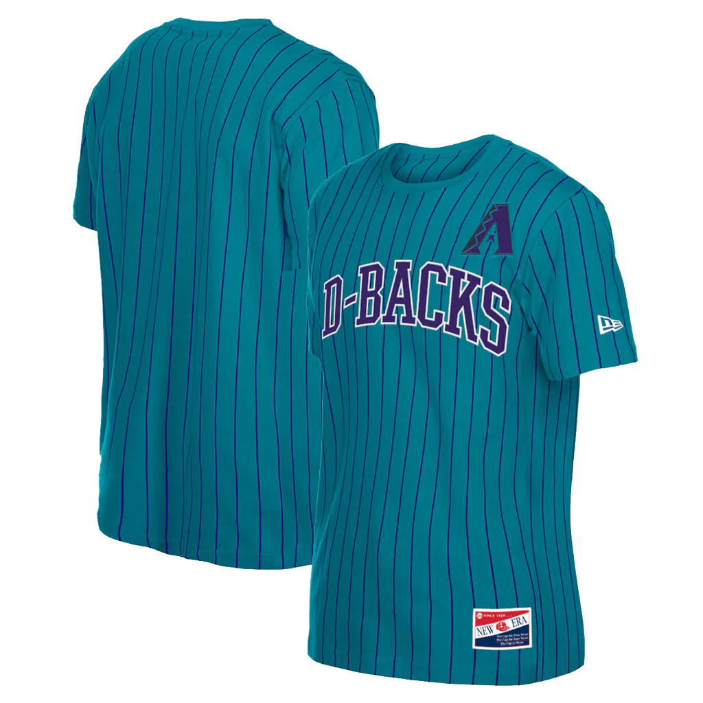 MLB Arizona Diamondbacks New Era 2026 City Connect Pinstripe Jersey T-shirt - Teal