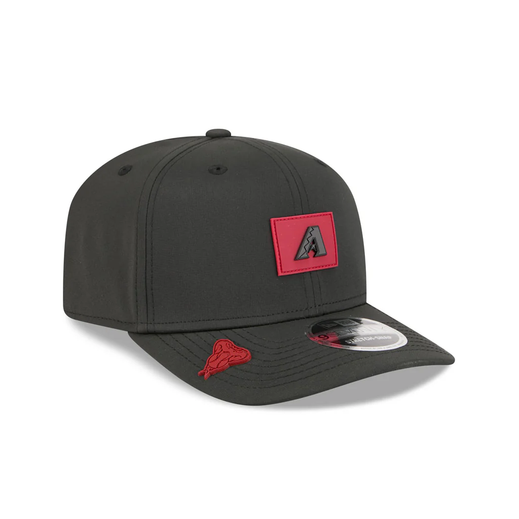 MLB Arizona Diamondbacks New Era 2026 Clubhouse 9SEVENTY Stretch Snap Hat - Black - Image 2