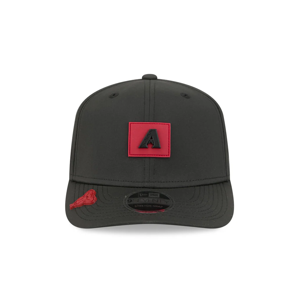 MLB Arizona Diamondbacks New Era 2026 Clubhouse 9SEVENTY Stretch Snap Hat - Black - Image 3