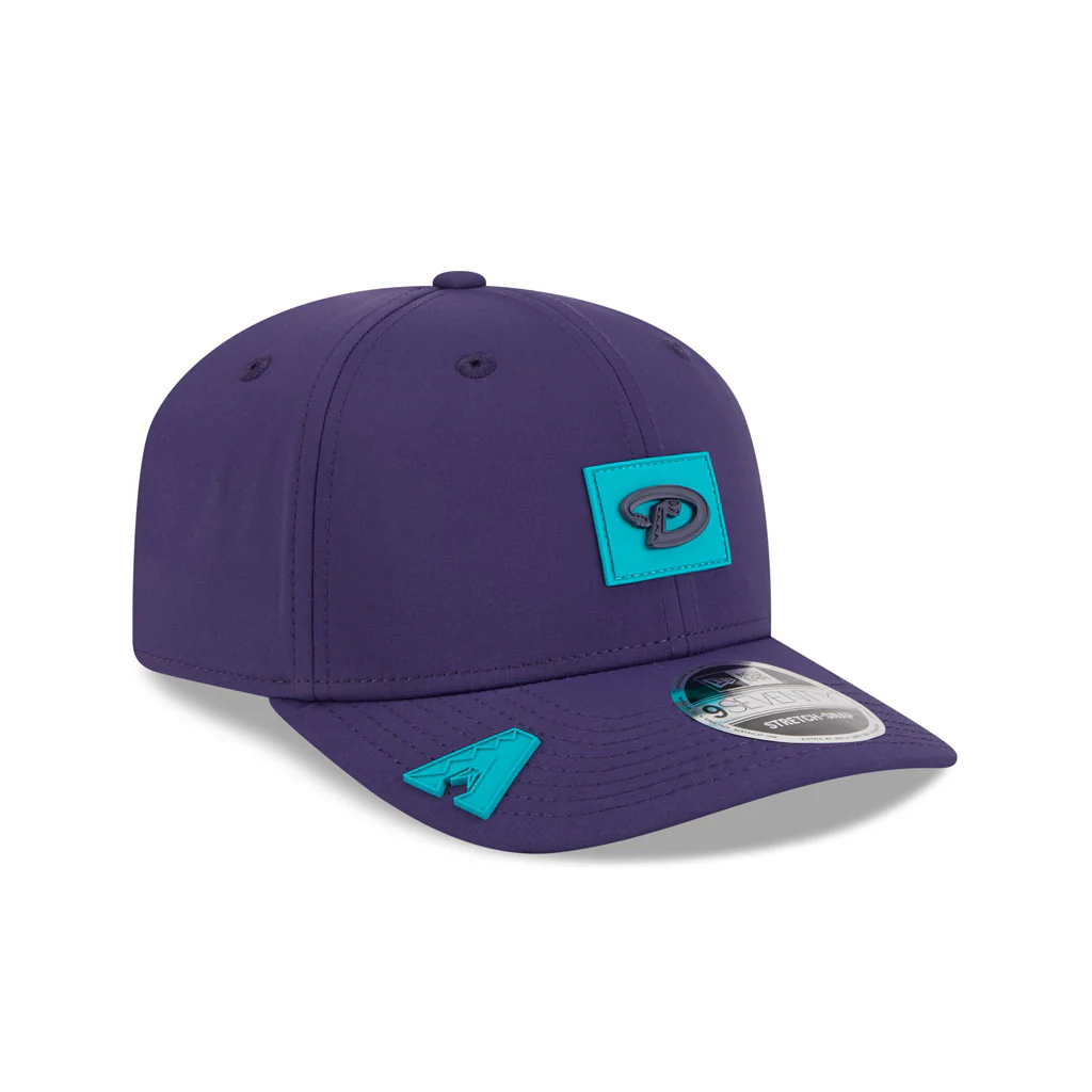 MLB Arizona Diamondbacks New Era 2026 Clubhouse 9SEVENTY Stretch Snap Hat - Purple - Image 2