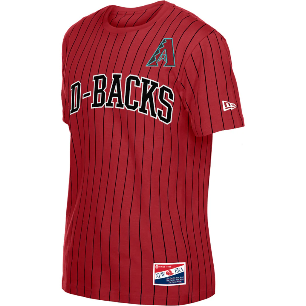 MLB Arizona Diamondbacks New Era 2026 Pinstripe Jersey T-shirt - Red - Image 2