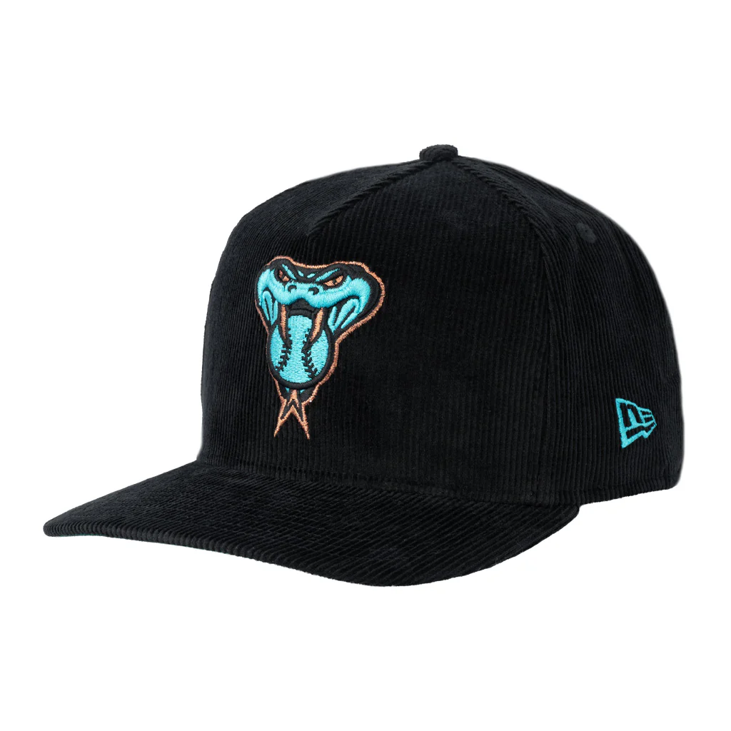 MLB Arizona Diamondbacks New Era All Corduroy 9FIFTY A-Frame Snapback Hat - Black