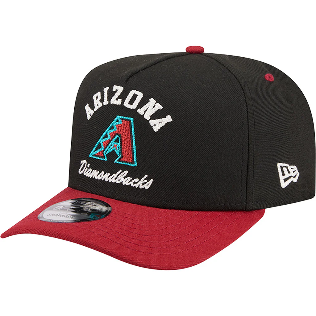 MLB Arizona Diamondbacks New Era Arched 9FIFTY A-Frame Snapback Hat - Black