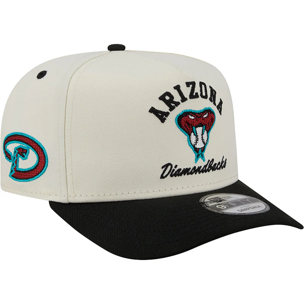 MLB Arizona Diamondbacks New Era Arched 9FIFTY A-Frame Snapback Hat - Cream - Image 2