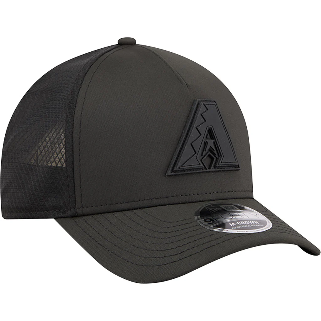 MLB Arizona Diamondbacks New Era Arched 9FORTY M-Crown Snapback Hat - Black - Image 2