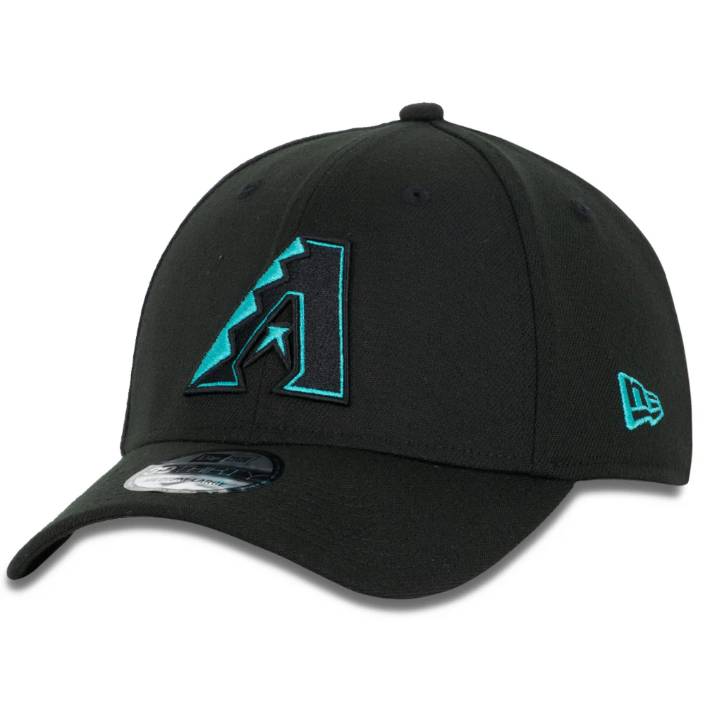 MLB Arizona Diamondbacks New Era Basic Tonal 39THIRTY Flex Fit Hat - Black