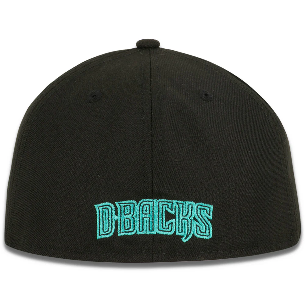 MLB Arizona Diamondbacks New Era Basic Tonal 39THIRTY Flex Fit Hat - Black - Image 2