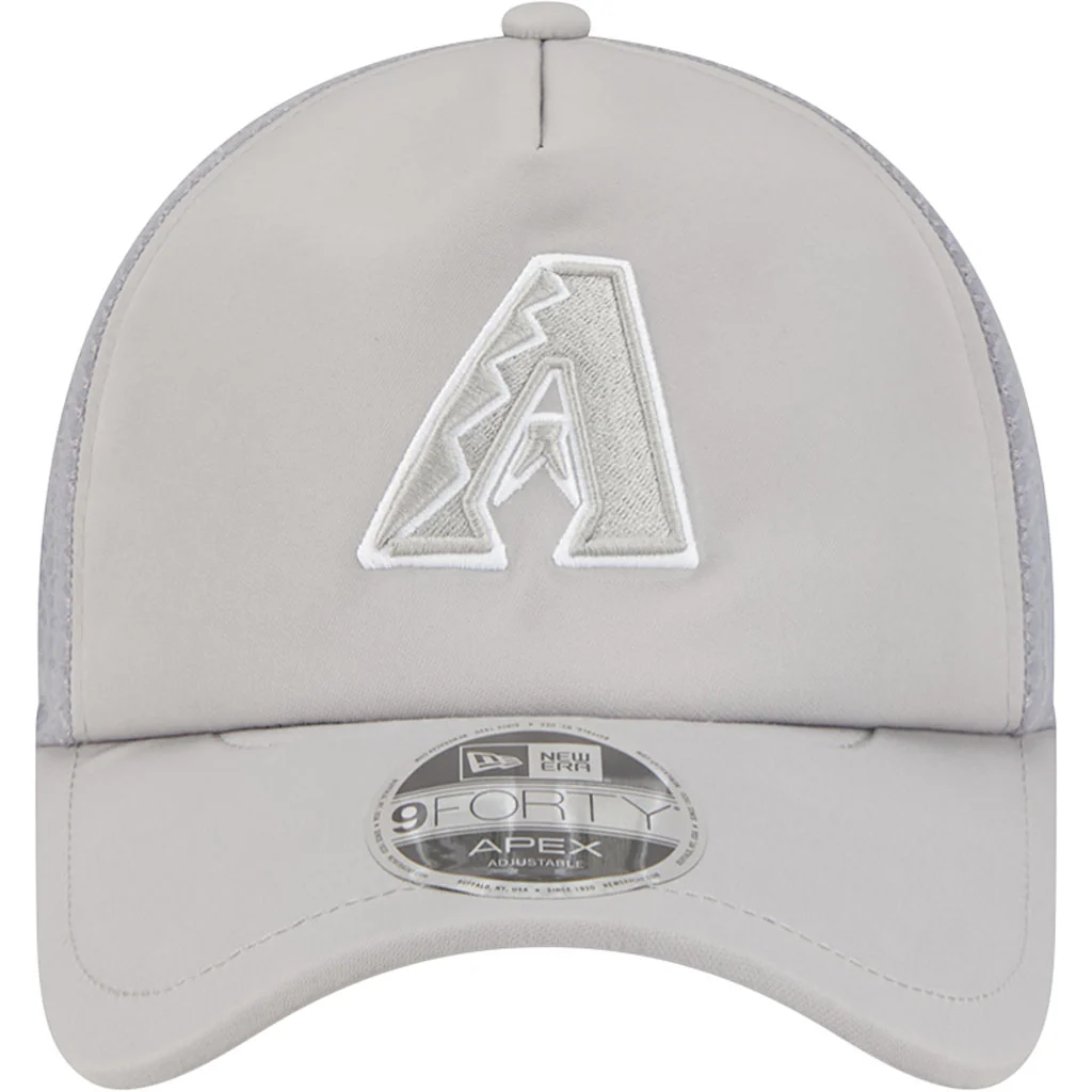 MLB Arizona Diamondbacks New Era Batting Practice Apex 9FORTY Snapback Hat - Graphite - Image 3