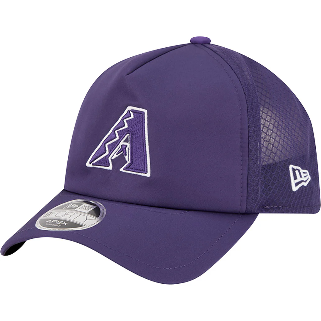 MLB Arizona Diamondbacks New Era Batting Practice Apex 9FORTY Snapback Hat - Purple