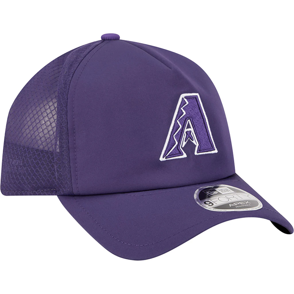 MLB Arizona Diamondbacks New Era Batting Practice Apex 9FORTY Snapback Hat - Purple - Image 2