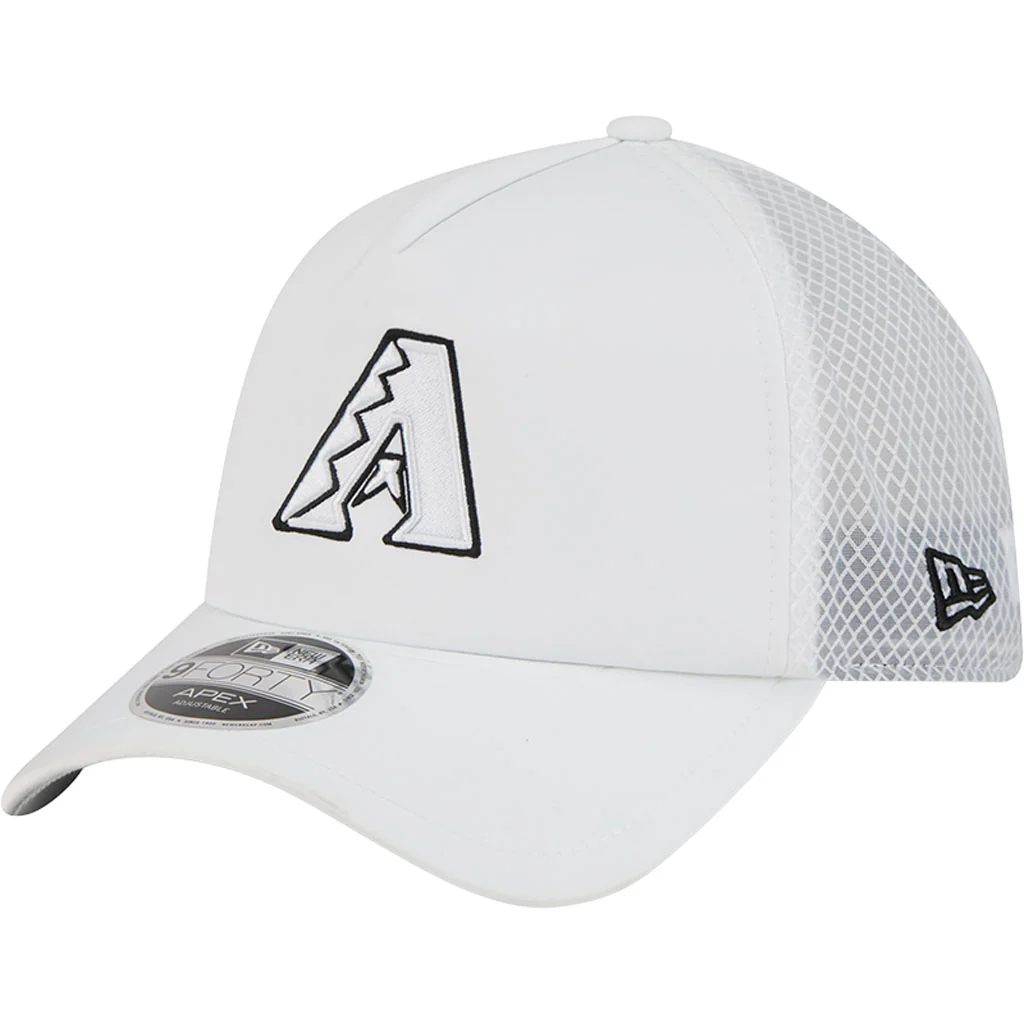 MLB Arizona Diamondbacks New Era Batting Practice Apex 9FORTY Snapback Hat - White