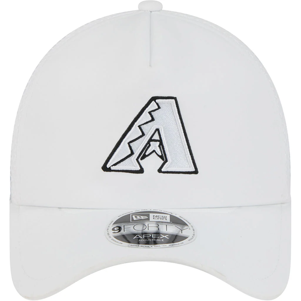 MLB Arizona Diamondbacks New Era Batting Practice Apex 9FORTY Snapback Hat - White - Image 3