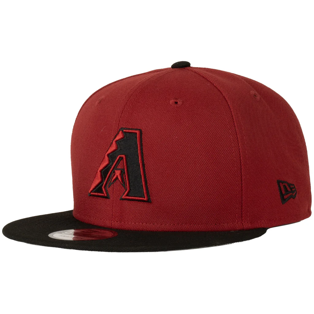 MLB Arizona Diamondbacks New Era Black Logo 9FIFTY Snapback Hat - Red