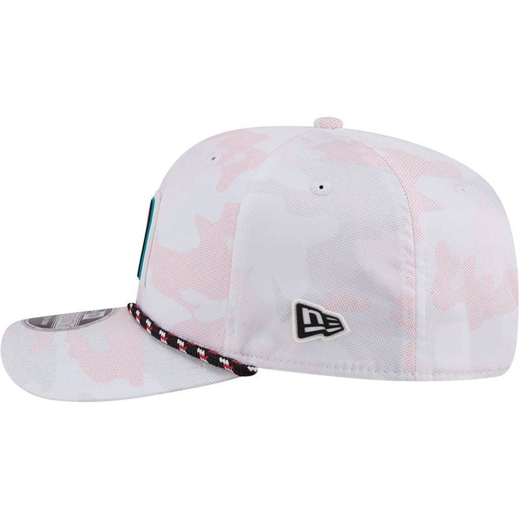 MLB Arizona Diamondbacks New Era Camo Rope 9SEVENTY Stretch Snap Hat - Image 4