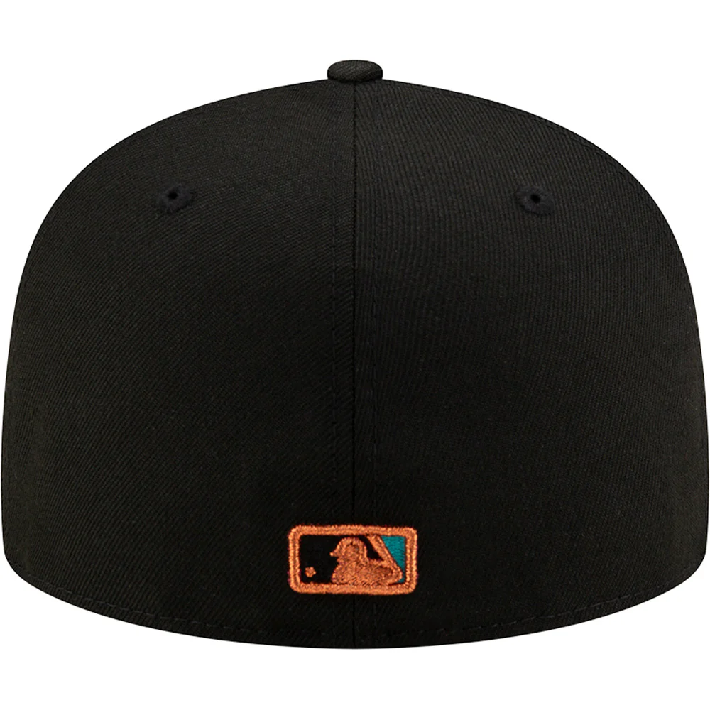 MLB Arizona Diamondbacks New Era City Connect Copper Serpent 59FIFTY Fitted Hat - Black - Image 4