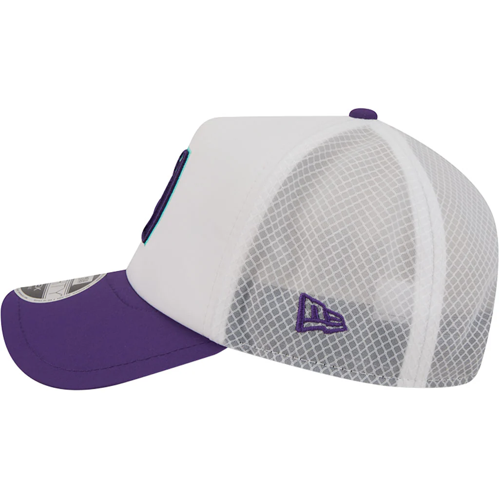 MLB Arizona Diamondbacks New Era City Connect Two-Tone Batting Practice Apex 9FORTY Snapback Hat - White - Image 4