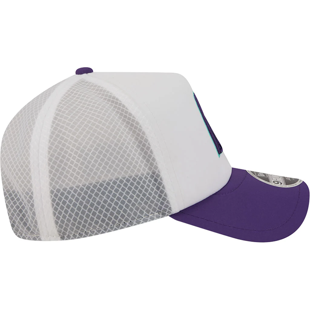 MLB Arizona Diamondbacks New Era City Connect Two-Tone Batting Practice Apex 9FORTY Snapback Hat - White - Image 5