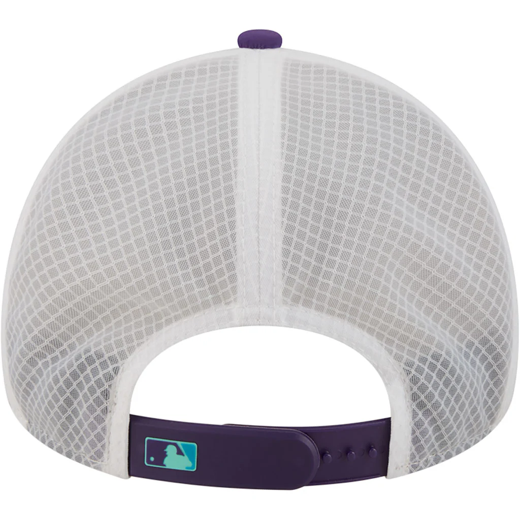 MLB Arizona Diamondbacks New Era City Connect Two-Tone Batting Practice Apex 9FORTY Snapback Hat - White - Image 6