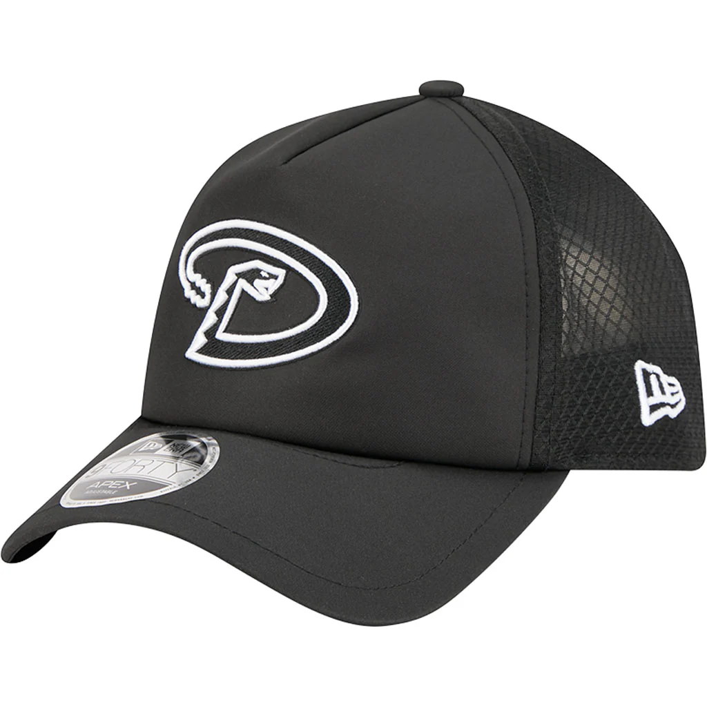 MLB Arizona Diamondbacks New Era "D" Logo Batting Practice Apex 9FORTY Snapback Hat - Black