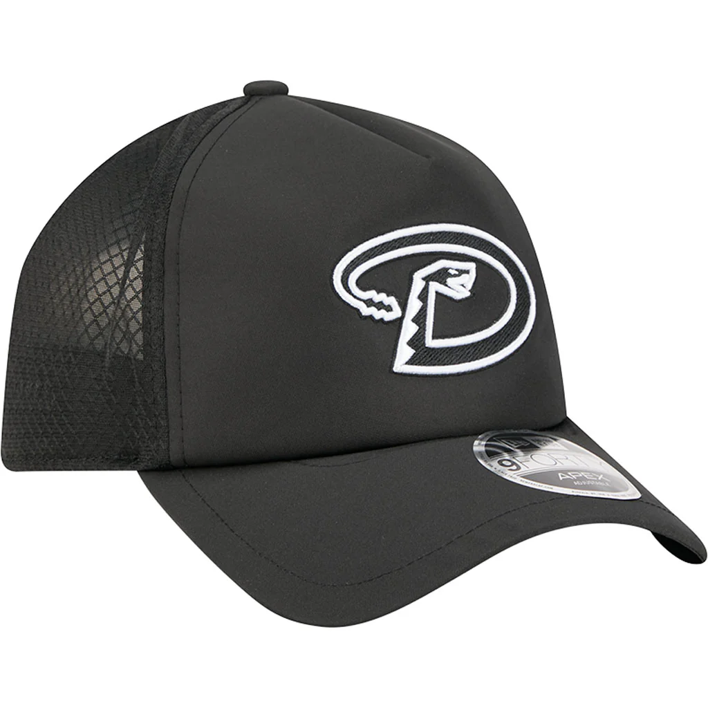 MLB Arizona Diamondbacks New Era "D" Logo Batting Practice Apex 9FORTY Snapback Hat - Black - Image 2