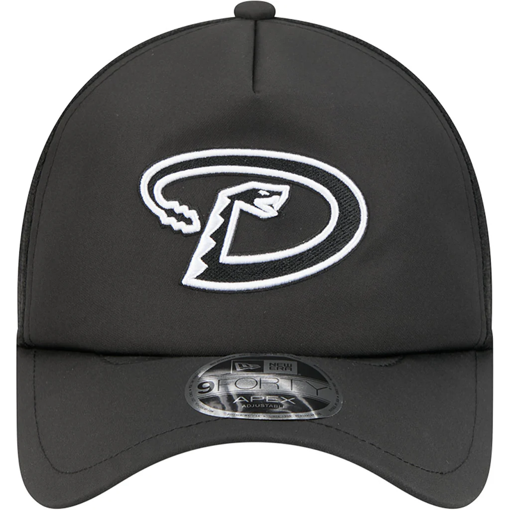 MLB Arizona Diamondbacks New Era "D" Logo Batting Practice Apex 9FORTY Snapback Hat - Black - Image 3