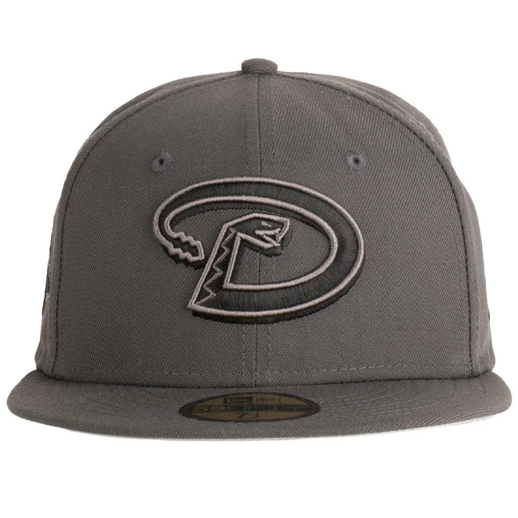 MLB Arizona Diamondbacks New Era "D" Logo Tonal Graphite 59FIFTY Fitted Hat - Graphite - Image 2