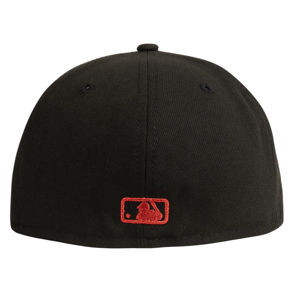 MLB Arizona Diamondbacks New Era Double Vision Blackbird 59FIFTY Fitted Hat - Black - Image 3