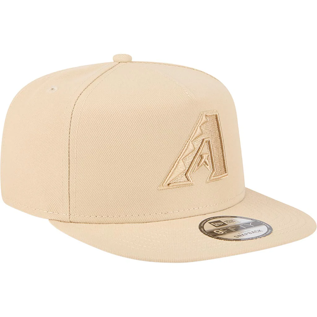 MLB Arizona Diamondbacks New Era Dry Wood 9FIFTY A-Frame Snapback Hat - Tan - Image 2