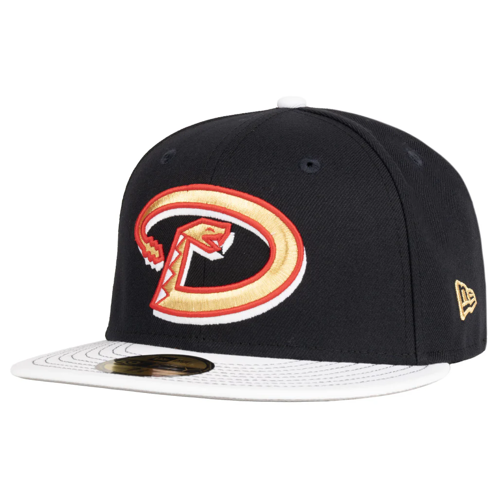MLB Arizona Diamondbacks New Era Gold Medal 59FIFTY Fitted Hat - Navy - Image 2