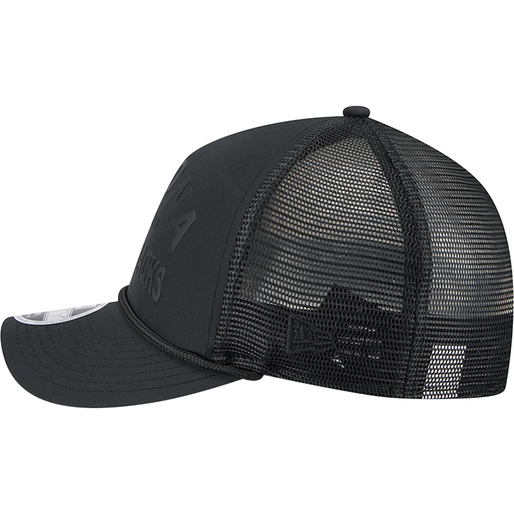 MLB Arizona Diamondbacks New Era Minimalist 9FORTY M-Crown Snapback Trucker Hat - Black - Image 4