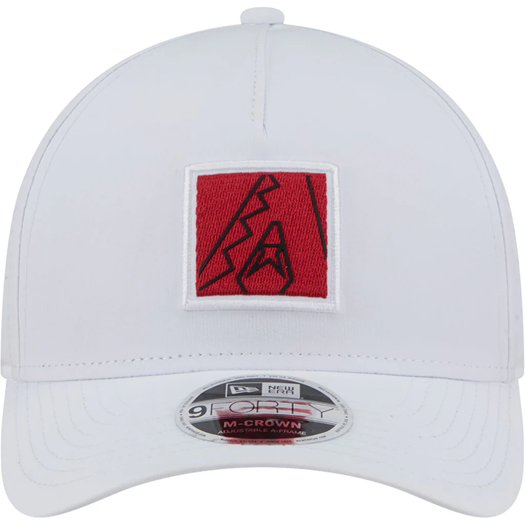MLB Arizona Diamondbacks New Era Patch 9FORTY M-Crown A-Frame Snapback Hat - White - Image 3