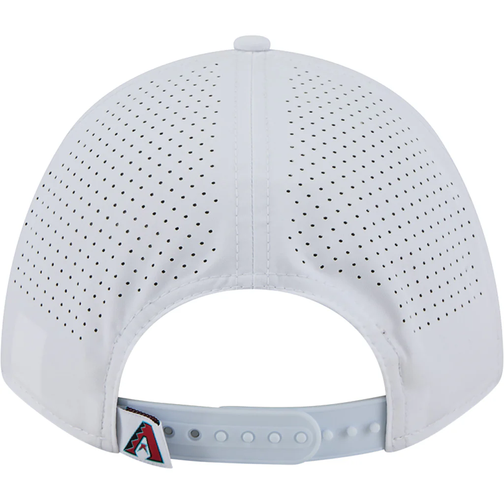MLB Arizona Diamondbacks New Era Patch 9FORTY M-Crown A-Frame Snapback Hat - White - Image 4