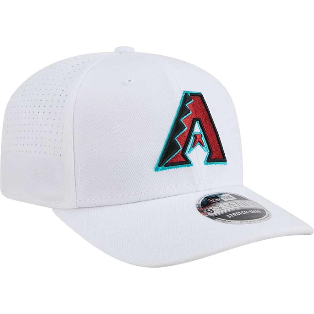 MLB Arizona Diamondbacks New Era Performance 9SEVENTY Stretch Snapback Hat - White - Image 2
