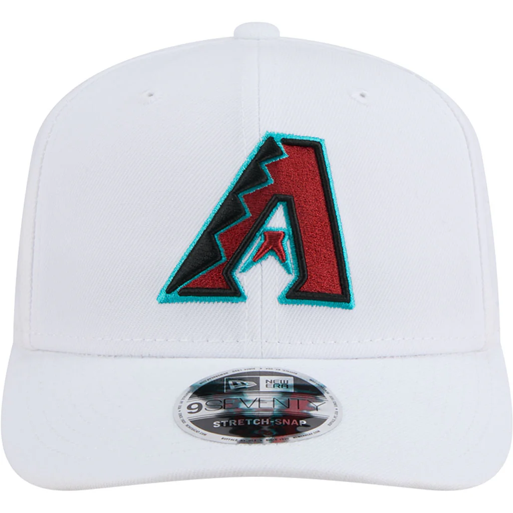 MLB Arizona Diamondbacks New Era Performance 9SEVENTY Stretch Snapback Hat - White - Image 3