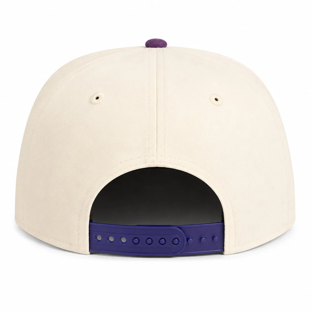 MLB Arizona Diamondbacks New Era Purple Visor Two-Tone Summer Flower 9FIFTY A-Frame Snapback Hat - Cream - Image 3