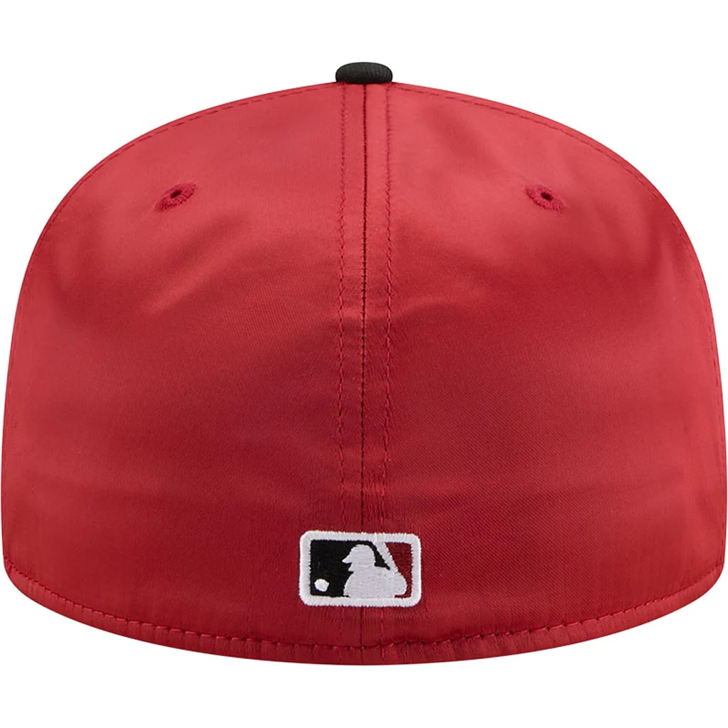 MLB Arizona Diamondbacks New Era Satin 59FIFTY Fitted Hat - Red - Image 4