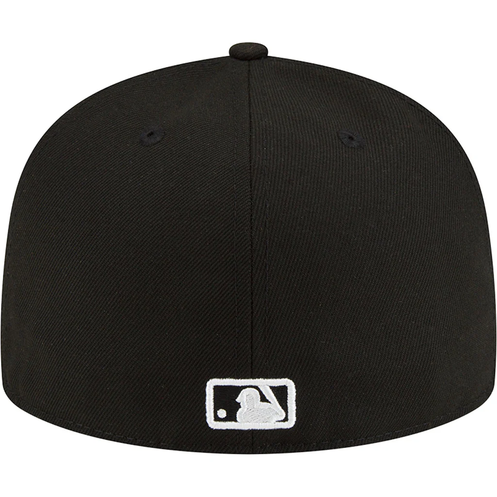 MLB Arizona Diamondbacks New Era Side Patch Black & White 59FIFTY Fitted Hat - Black - Image 12