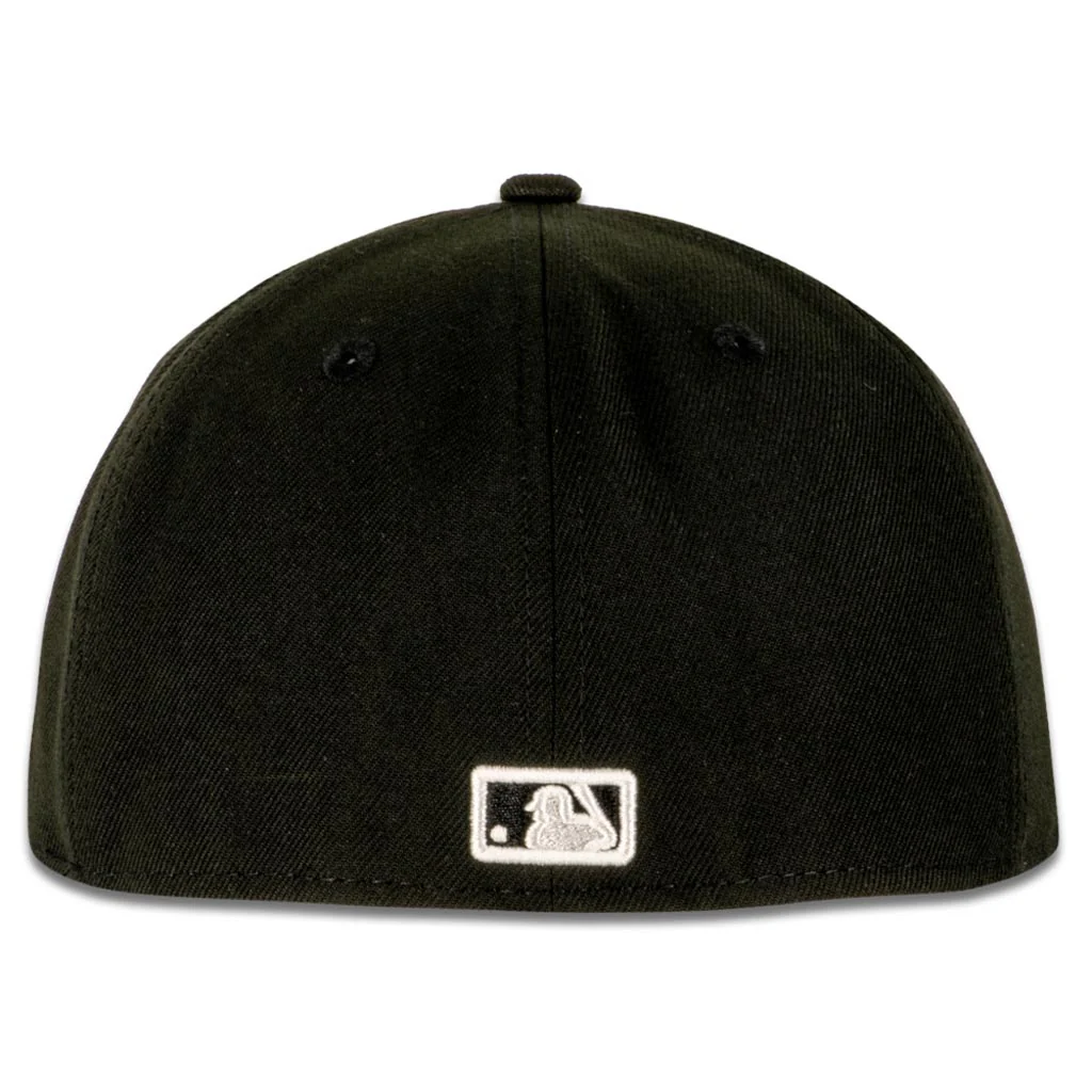 MLB Arizona Diamondbacks New Era Snakehead Black and White 59FIFTY Fitted Hat - Black - Image 2