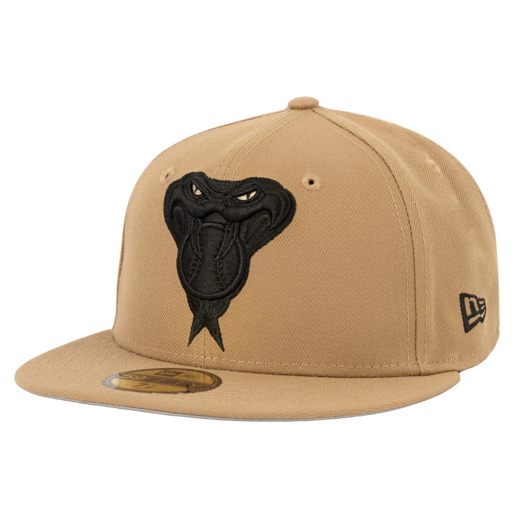 MLB Arizona Diamondbacks New Era Snakehead Mocha 59FIFTY Fitted Hat - Khaki