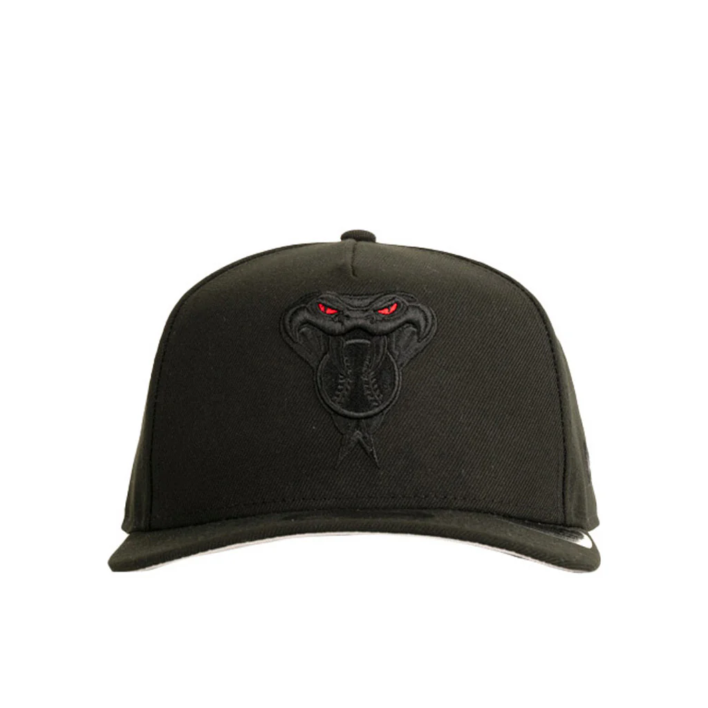 MLB Arizona Diamondbacks New Era Snakehead Red Eye 9FIFTY A-Frame Snapback Hat - Black - Image 2