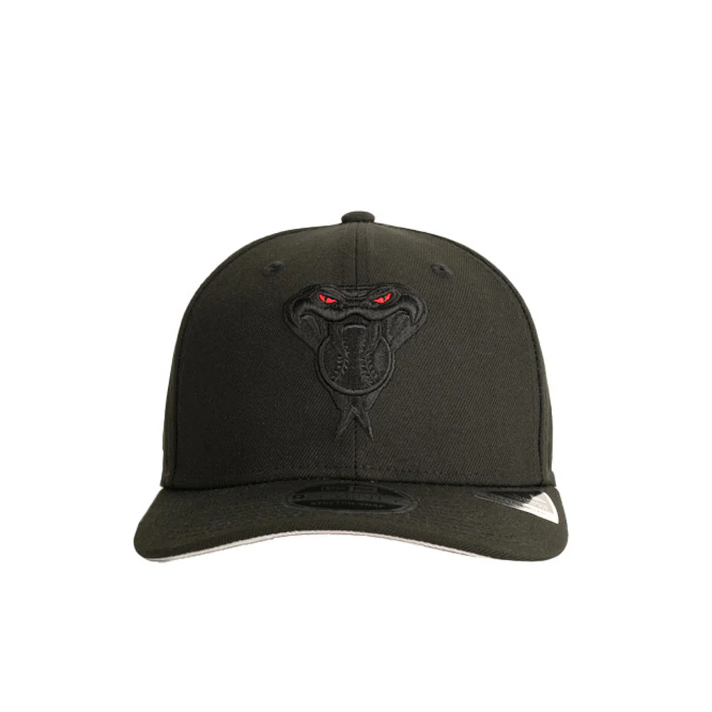 MLB Arizona Diamondbacks New Era Snakehead Red Eye 9SEVENTY Stretch-Snapback Hat - Black - Image 2