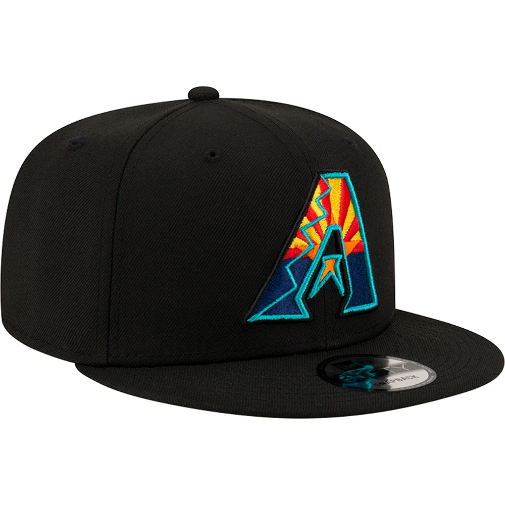 MLB Arizona Diamondbacks New Era State Flag 9FIFTY Snapback Hat - Black - Image 2