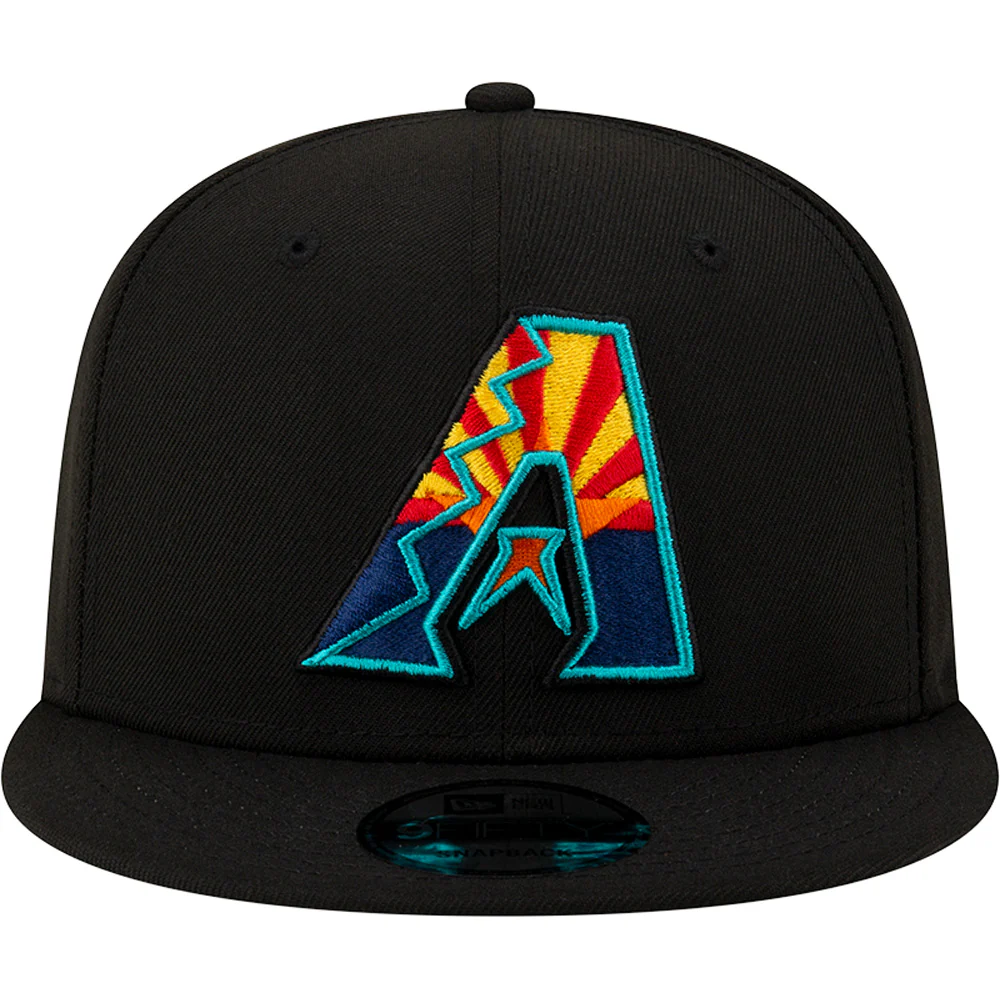 MLB Arizona Diamondbacks New Era State Flag 9FIFTY Snapback Hat - Black - Image 3
