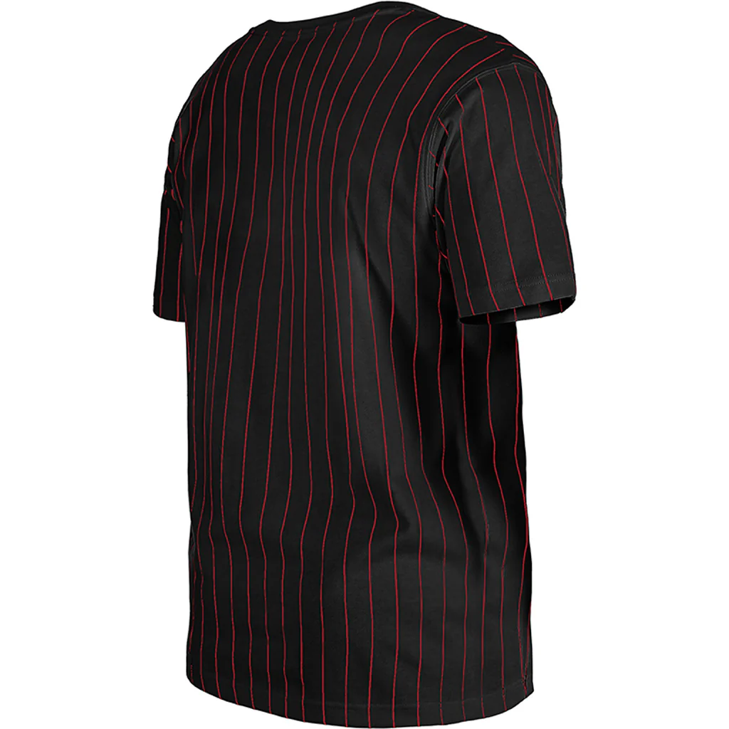 MLB Arizona Diamondbacks New Era Striped Jersey T-Shirt - Black - Image 3