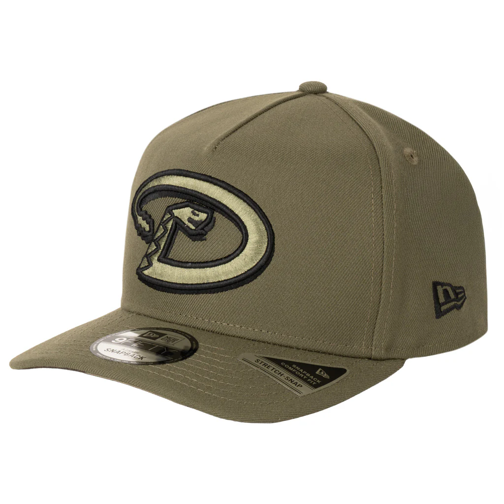 MLB Arizona Diamondbacks New Era Throwback Camo Undervisor 9FIFTY A-Frame Snapback Hat - Green