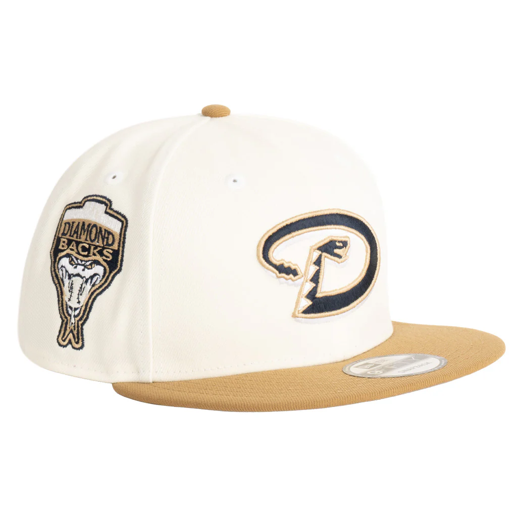 MLB Arizona Diamondbacks New Era Throwback Harvester 9FIFTY Snapback Hat - Wheat - Image 2