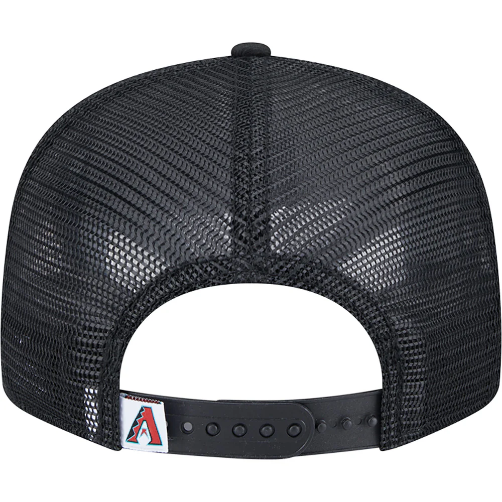 MLB Arizona Diamondbacks New Era 9FIFTY Snapback Trucker Hat - Black - Image 4