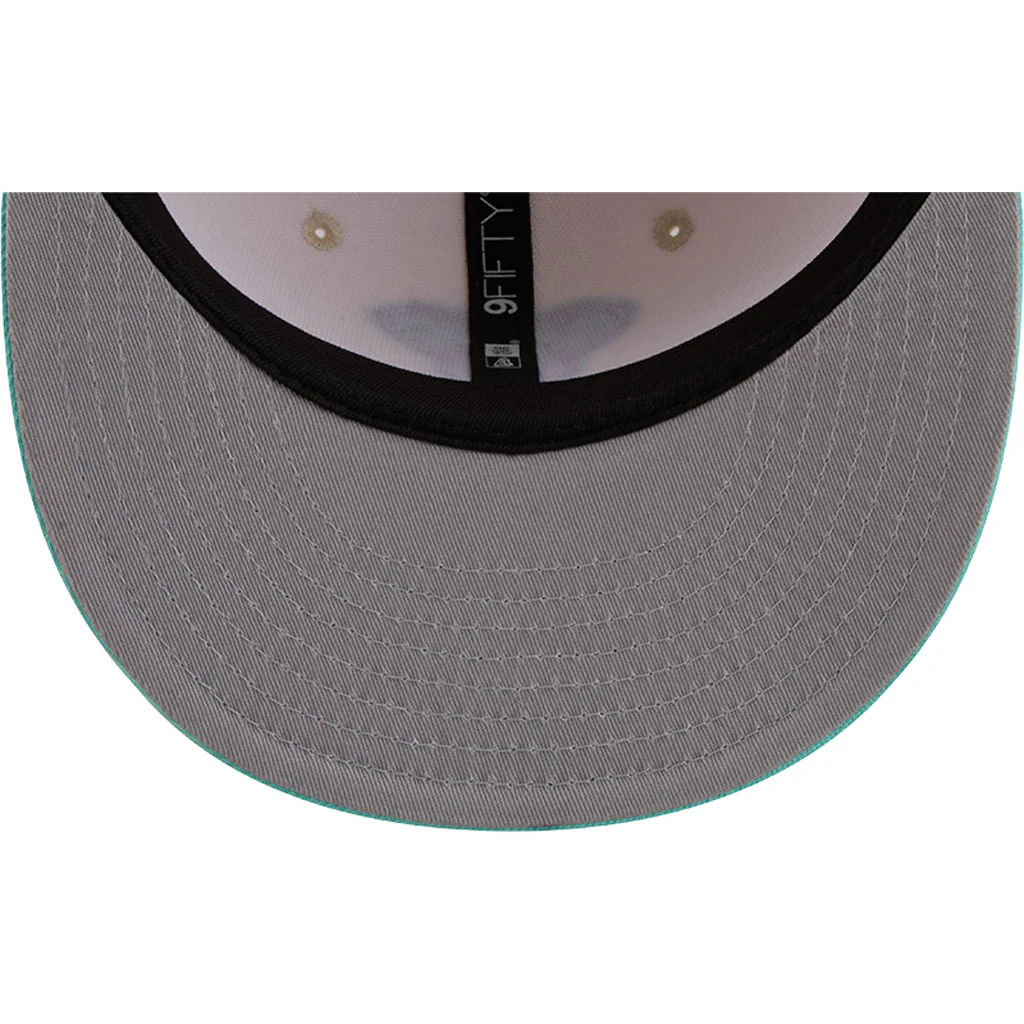 MLB Arizona Diamondbacks New Era Two-Tone Snakehead Aqua 9FIFTY Snapback Hat - Light cream - Image 7