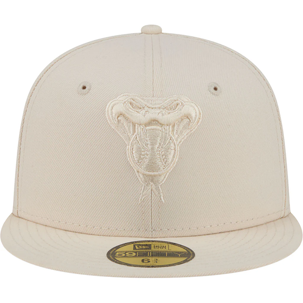 MLB Arizona Diamondbacks New Era Vanilla 59FIFTY Fitted Hat - Cream - Image 3